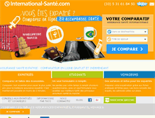 Tablet Screenshot of international-sante.com